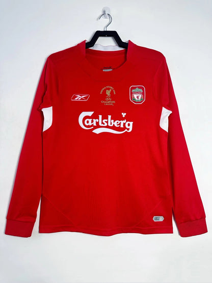 Liverpool Champions League Home Long Sleeve Jersey 04/05