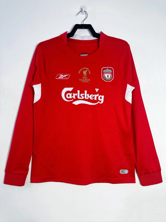 Liverpool Champions League Home Long Sleeve Jersey 04/05