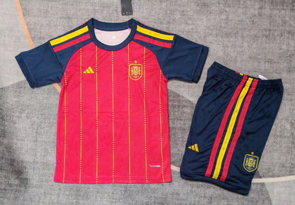 Spain Kids Home Kit 2026 (Jersey + Shorts)